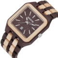 2016 best selling mens japanese quartz skone wood watch